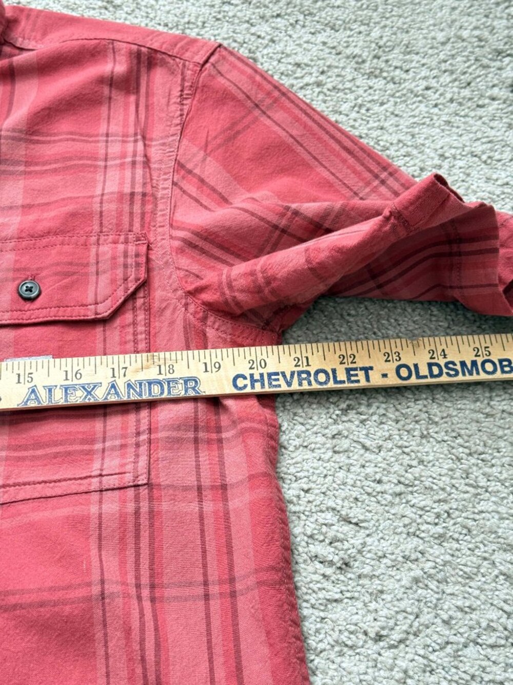 Carhartt Mens S Red Plaid Short Sleeve Work Shirt Gorpcore Utilitycore 4553 - Picture 3 of 7